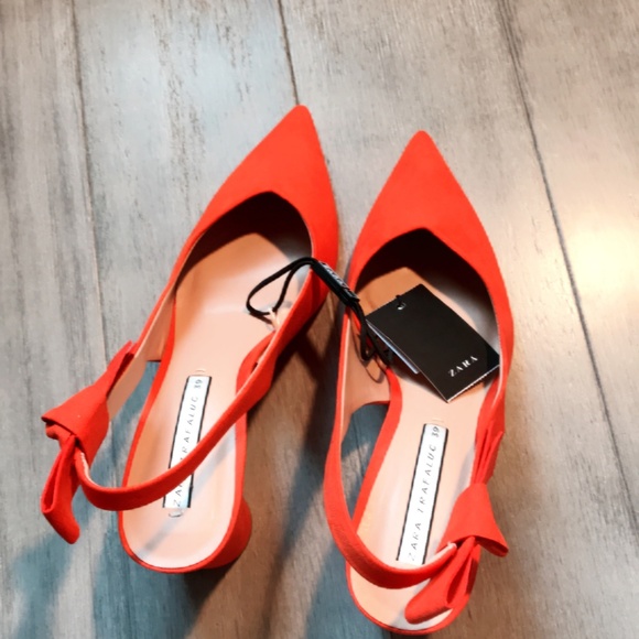 ZARA Heeled Pump(Orange, US 7.5, 8/EUR 38, 39) - Picture 6 of 6